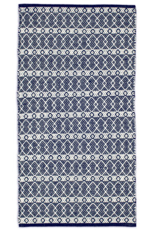 Βαμβακερό Χαλί Santorini Blue 70X200 Koulis Carpets - Image 1