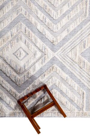 Μοντέρνο Xαλί La Casa 723A White-L. Grey 160X230 Royal Carpet - Image 3