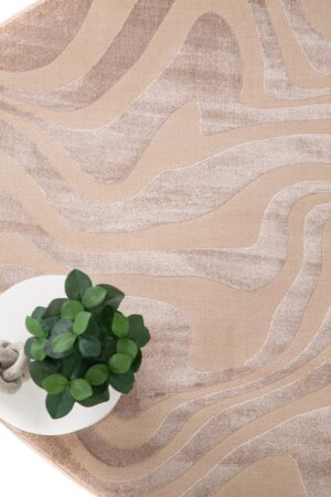 Μοντέρνο Χαλί Organic 265 Beige 133X133 Royal Carpet - Image 3