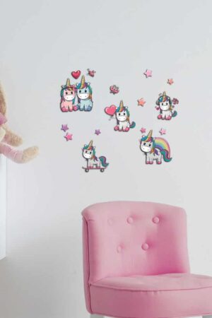 Lovely Unicorn αυτοκόλλητα 3 επιπέδων (14511)