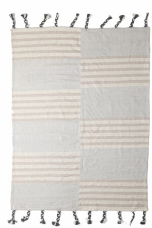 Χαλί Lotus Cotton Kilim 065 Grey 100X160 Royal Carpet - Image 1