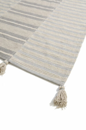 Χαλί Lotus Cotton Kilim 066 Grey/White 100X160 Royal Carpet - Image 2
