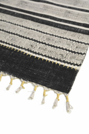 Χαλί Lotus Cotton Kilim 338 Black 70X140 Royal Carpet - Image 2