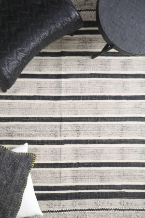 Χαλί Lotus Cotton Kilim 338 Black 70X140 Royal Carpet - Image 3