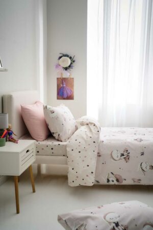 Παιδικό Σετ Σεντόνια Με Λάστιχο Ballarina Vesta Home - Image 1