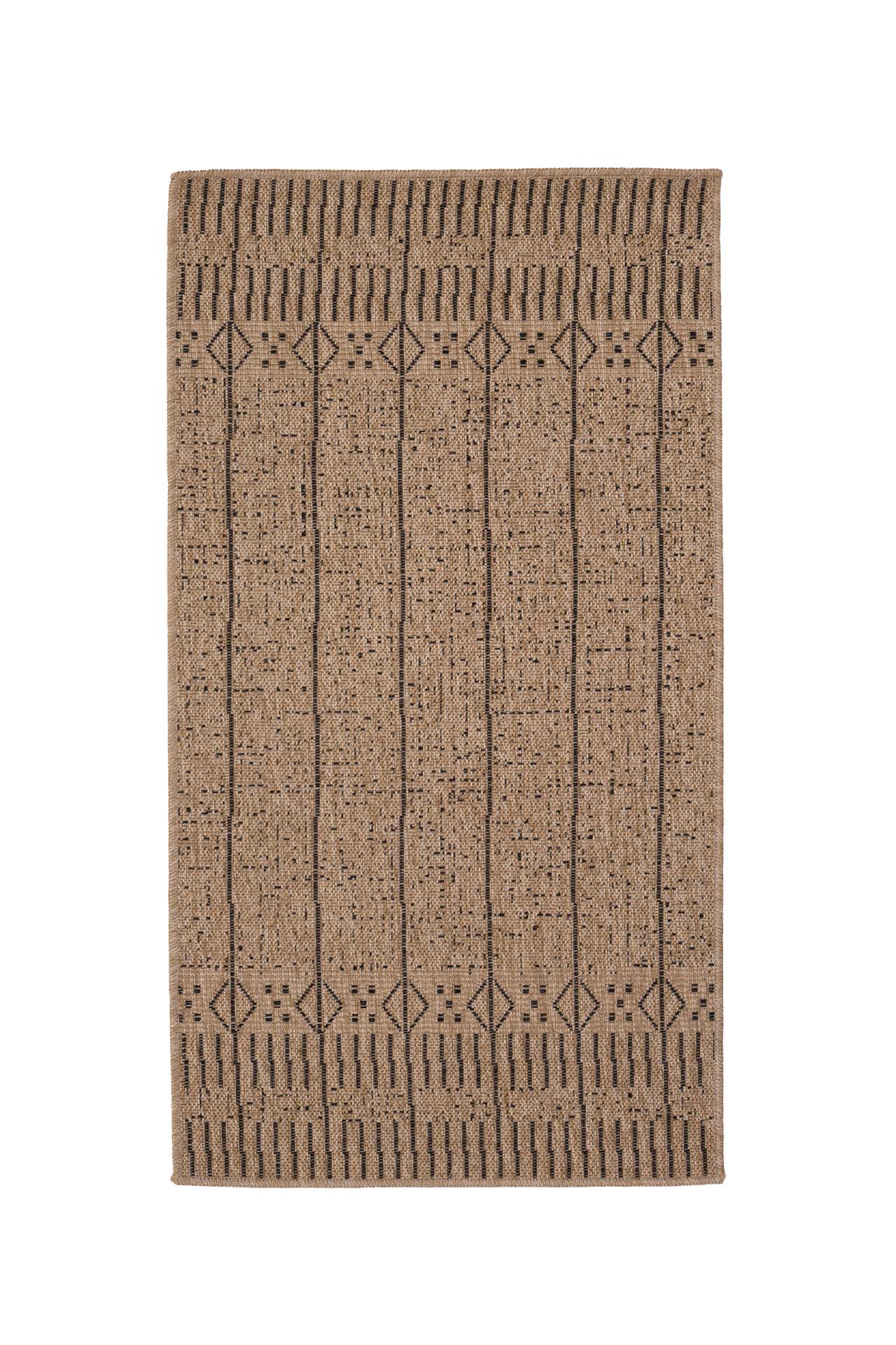 Ψάθινο Χαλί Avanos 9004 Black 80X150 Royal Carpet