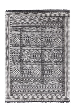 Βαμβακερό Χαλί Casa Cotton 22094 Black 157X230 Royal Carpet - Image 1
