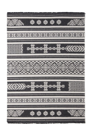 Βαμβακερό Χαλί Casa Cotton 22095 Black  157X230 Royal Carpet - Image 1