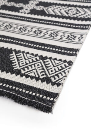 Βαμβακερό Χαλί Casa Cotton 22095 Black  157X230 Royal Carpet - Image 2