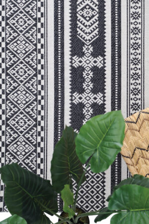 Βαμβακερό Χαλί Casa Cotton 22095 Black  157X230 Royal Carpet - Image 3