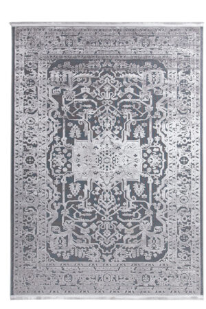 Καλοκαιρινό Χαλί Lotus Summer 2927 Black Grey 160x230 Royal Carpet