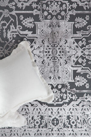 Καλοκαιρινό Χαλί Lotus Summer 2927 Black Grey 160x230 Royal Carpet - Image 3