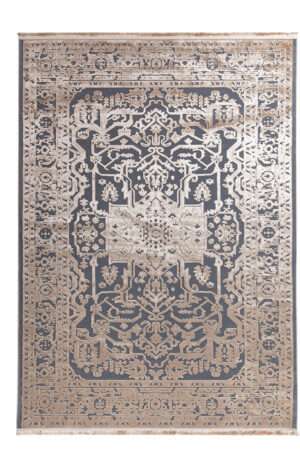 Καλοκαιρινό Χαλί Lotus Summer 2927 Black Gold 140x200 Royal Carpet - Image 1