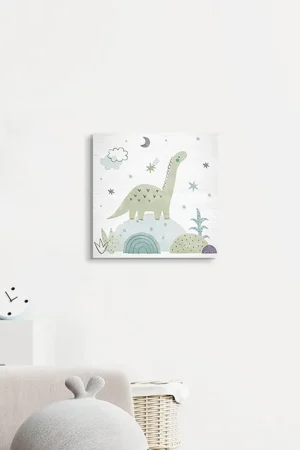 Green Apatosaurus ξύλινο κάδρο (21226)