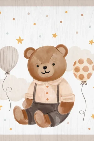 Bear Birthday ξύλινο κάδρο (21240) - Image 2
