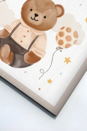 Bear Birthday ξύλινο κάδρο (21240) - Image 3