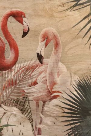 Tropical Flamingos πίνακας διακόσμησης M (21353) - Image 2