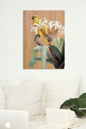 Yellow Parrots πίνακας διακόσμησης ξύλου ML (21457) - Image 3