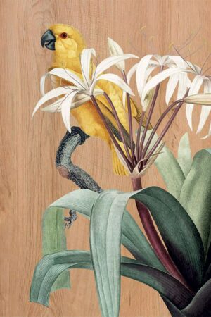 Yellow Parrots πίνακας διακόσμησης ξύλου ML (21457) - Image 2