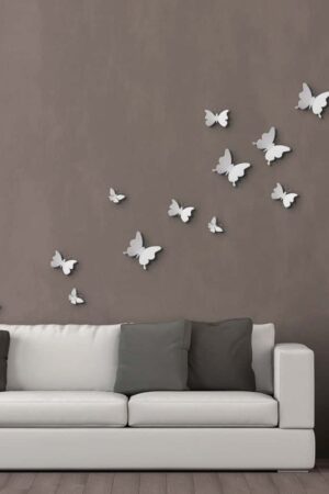 White Butterflies 3D πολυπροπυλενίου (24001)