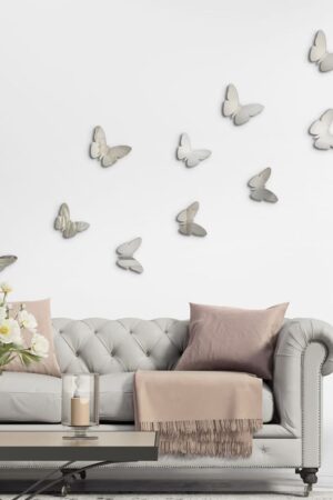 Silver Butterflies 3D πολυπροπυλενίου (24012)