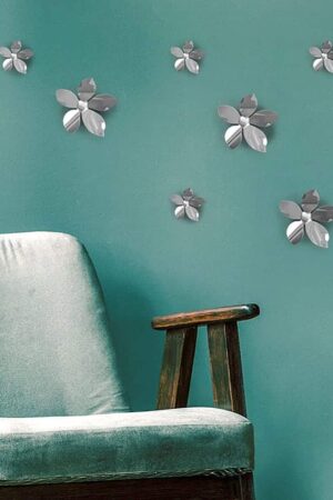 Silver Flowers 3D πολυπροπυλενίου (24017)