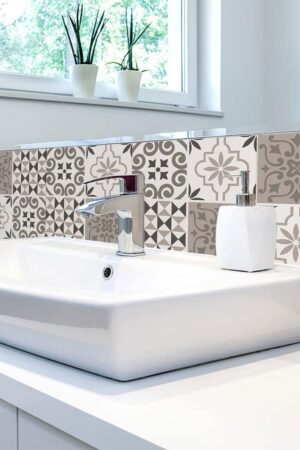 Tile Cover Brown πλακάκια διακόσμησης τοίχων κουζίνας & μπάνιου (31219) - Image 3
