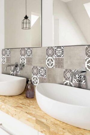 Tile Cover Brown πλακάκια διακόσμησης τοίχων κουζίνας & μπάνιου (31219) - Image 2