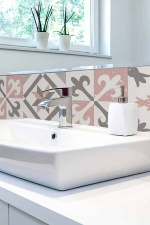 Tile Cover Pink πλακάκια διακόσμησης τοίχων κουζίνας & μπάνιου (31224) - Image 2