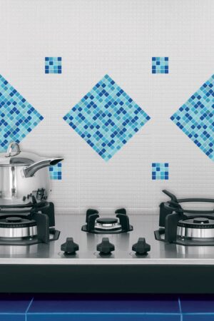 Tile Light Blue πλακάκια διακόσμησης τοίχων κουζίνας & μπάνιου (31314) - Image 2