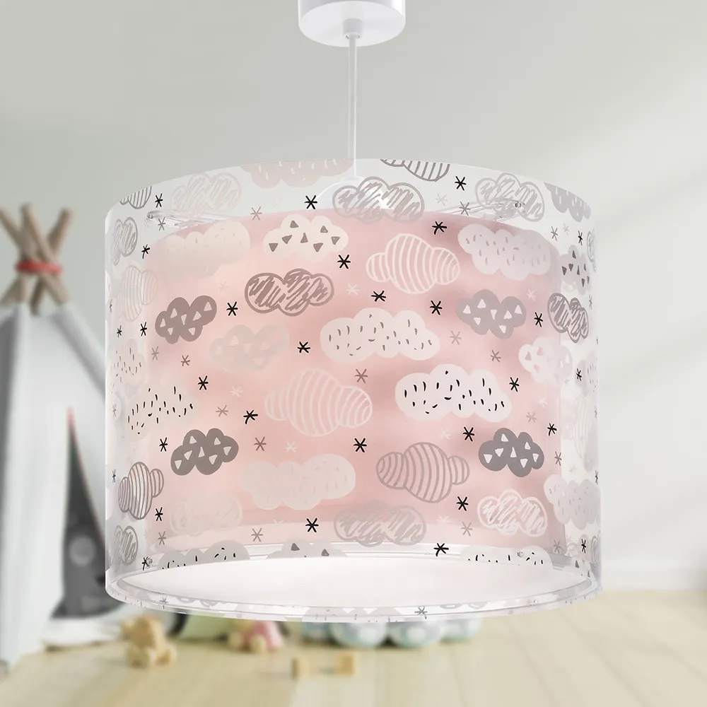 Clouds Pink κρεμαστό παιδικό φωτιστικό (41412MS)