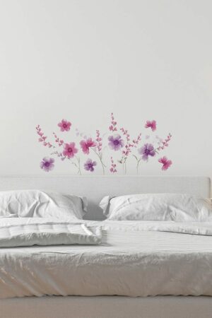 Purple Flowers αυτοκόλλητα τοίχου βινυλίου (44231)