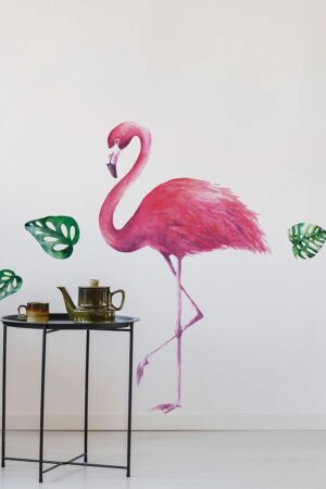 Tropical Flamingos αυτοκόλλητα τοίχου βινυλίου (44237) - Image 1