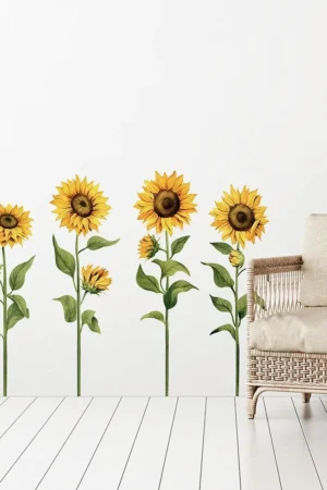 Sunflowers αυτοκόλλητα τοίχου βινυλίου (44240)