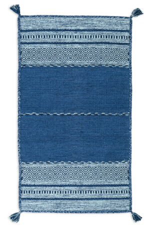 Βαμβακερό Χαλί Mykonos Blue 160X220 Koulis Carpets