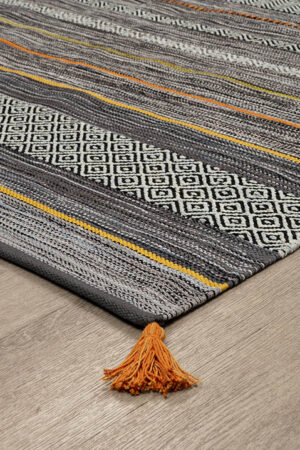 Καλοκαιρινό Χαλί Antique Kilim 5090 Grey 133x190 New Plan - Image 2