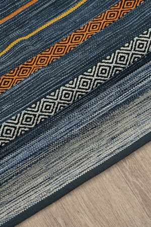 Καλοκαιρινό Χαλί Antique Kilim 7070 Blue 70x190 New Plan - Image 2