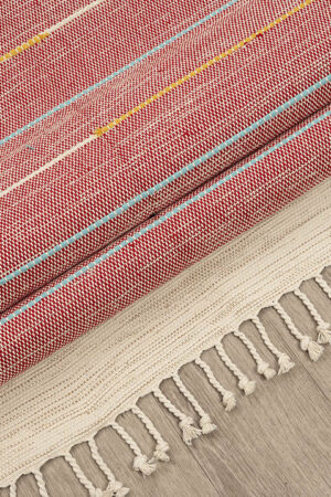 Καλοκαιρινό Χαλί Ribella 400 Red 70x140 New Plan - Image 3