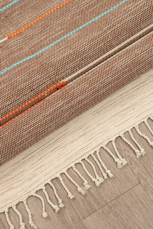 Καλοκαιρινό Χαλί Ribella 600 Brown 70x190 New Plan - Image 3