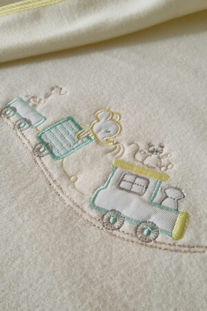 Κουβέρτα Fleece Κούνιας Baby Joia 100x150 214 YELLOW - Image 3