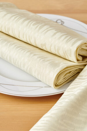 Σετ 6 Πετσέτες Φαγητού Formal Dinner 50x50 WATER IVORY - Image 2