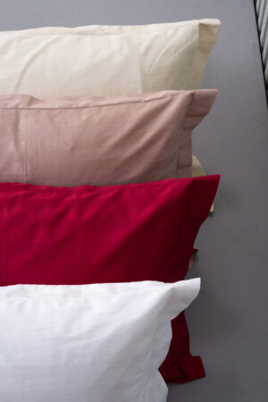 Ζεύγος Μαξιλαροθήκες Oxford 50x75 SATIN STRIPES ANTIQUE - Image 1
