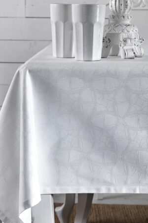 Σετ 4 Πετσέτες Φαγητού Festosi 45x45 CROSS WHITE - Image 1