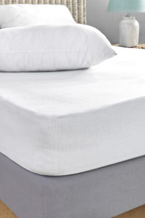 Κάλυμμα Υπέρδιπλο White Comfort 170x200+30 JACQUARD WATERPROOF - Image 1