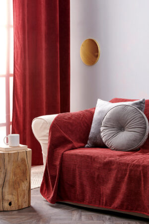 Ριχτάρι Διθέσιου Καναπέ GRANT STRIPE RED - Image 1