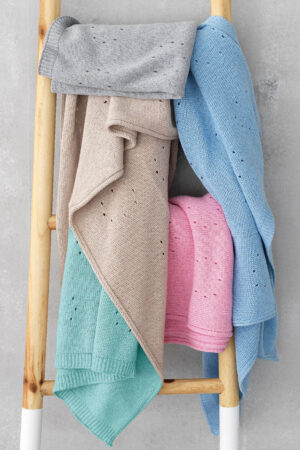 Κουβέρτα Πλεκτή Knitted Collection DOTTY CIEL - Image 1