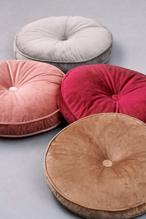 Διακοσμητικο Μαξιλαρι Velvet Feel Ø30cm VF803 DUSTY PINK - Image 1