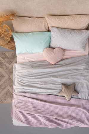 Σεντόνι Μονό Mix & Match CONFETTI BEIGE Με Λάστιχο - Image 2