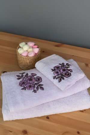 Σετ Πετσέτες Towels Collection FLORENZA LILAC - Image 1