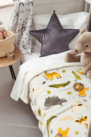 Κουβέρτα Κούνιας Flannel Fleece 110x140 ZOO - Image 1